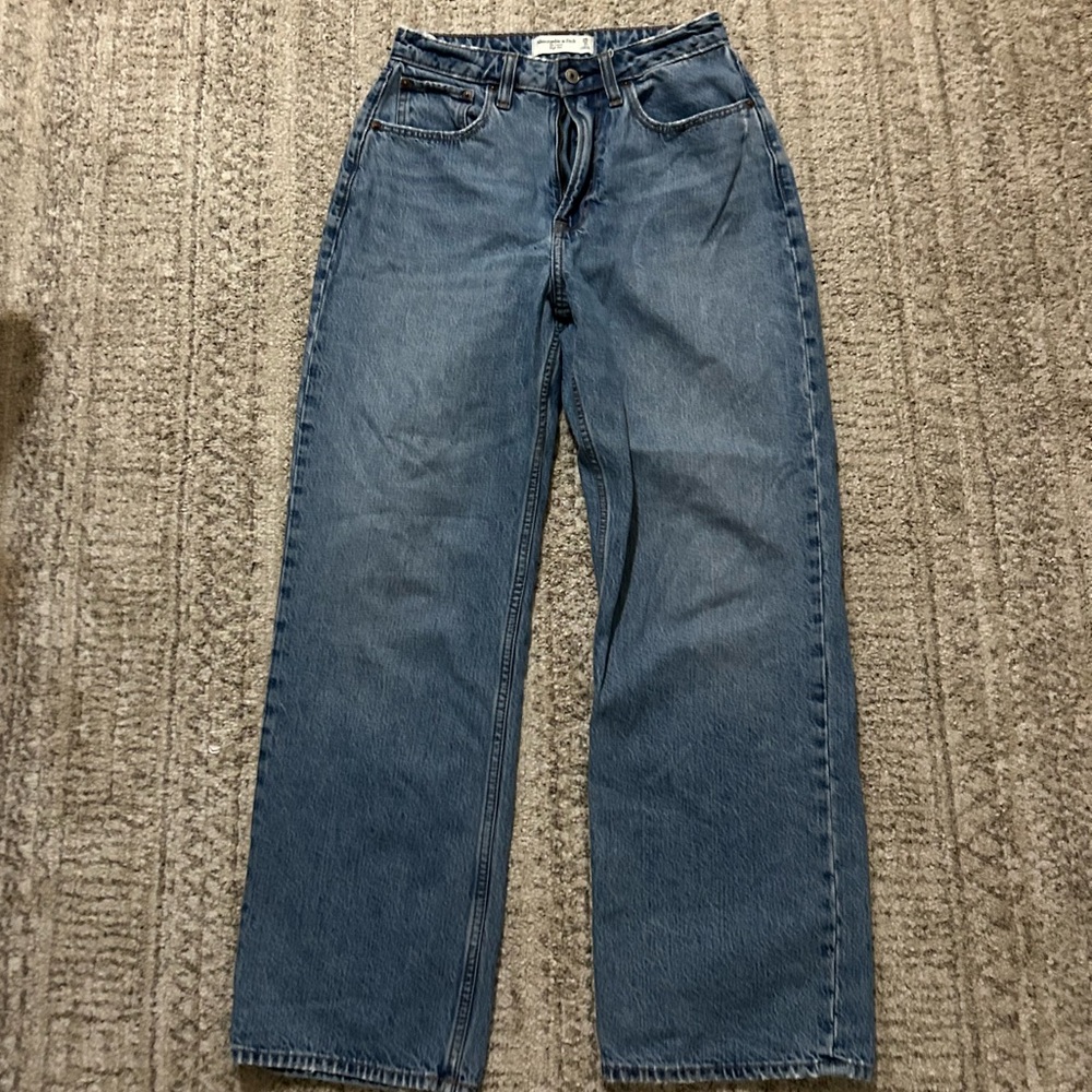Abercrombie & Fitch Blue Straight Leg Jeans